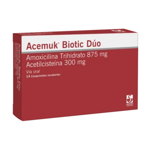 ACEMUK Biotic Dúo Comp. X 14 (amoxicilina-acetilcisteina)