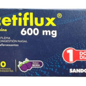 ACETIFLUX 600mg Compr. Eferve. X20 (acetilcisteina)